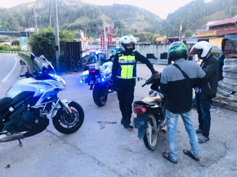 motosikal ditunggang warga asing disita